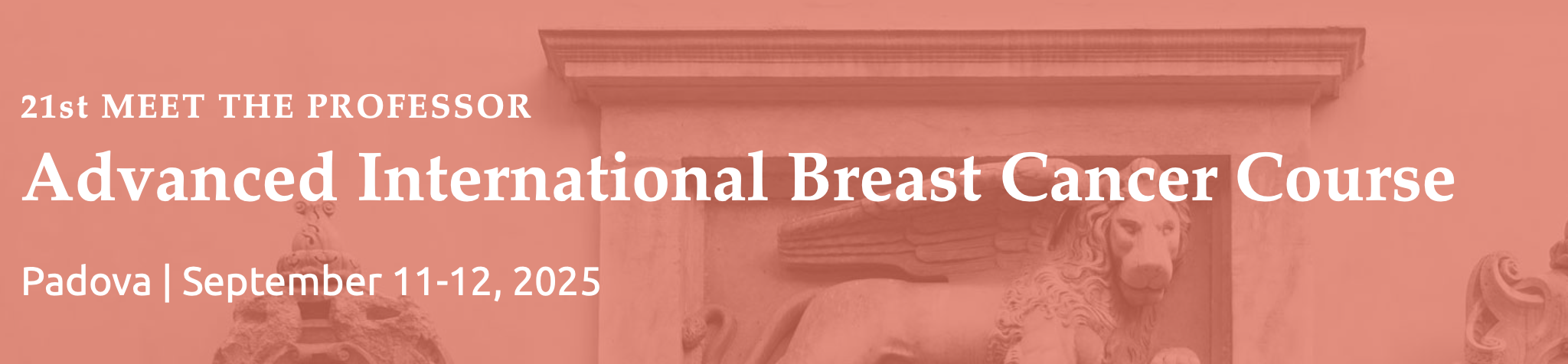 21st Meet the Professor. Advanced International Breast Cancer Course (AIBCC)